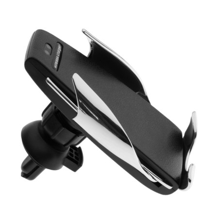 Phone holder, wireless charging, sensory capture 6-9.5 cm, chrome-1