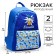 Youth backpack, lightning department, n/pocket, blue, 42 x 31 x 15 cm "Donald Duck", Mickey Mouse