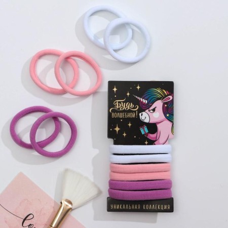 Hair elastic bands "be magical" 6 pcs-3