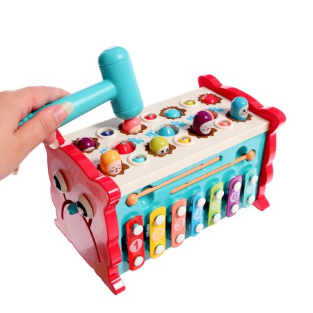 Developing toy "Sorter-Sovushka", 15 in 1, with mobile elements-5