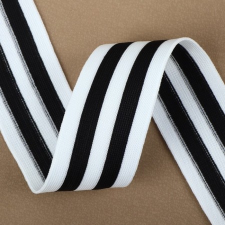 Braid knitted lamps 40 mm, 9.1 ± 0.5 m, black/white color-1