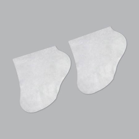 Socks for paraffin therapy, non -woven material, disposable, one size, white color-3