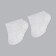 Socks for paraffin therapy, non -woven material, disposable, one size, white color