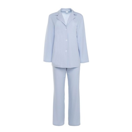 Women's costume (jacket, trousers) minku: Green Trend Blue color, size 44-5