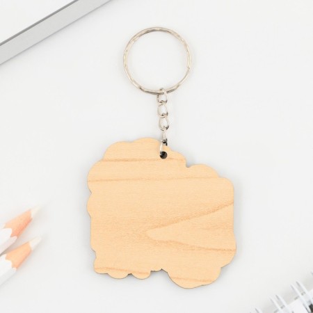 Key keychain wooden "Yekaterinburg", 5.3 x 5.3 cm-3