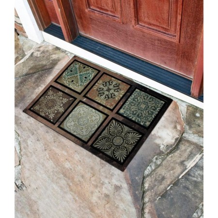 Flothelly Flocked rug 45x75 cm, Lange drawing