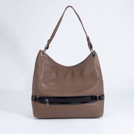 Load bag with lightning, external pocket, brown color