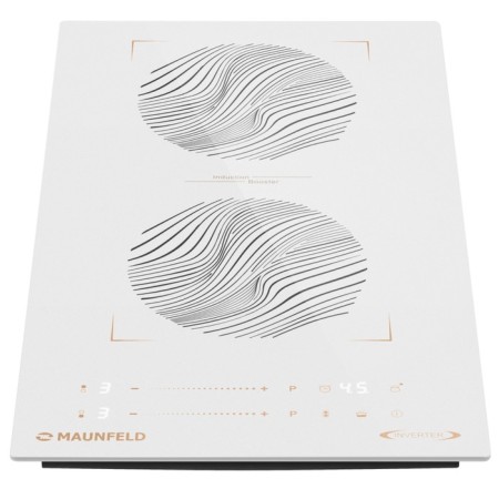 Hlect surface Maunfeld CVI292S2BWHF Inverter, induction, 2 burners, white-1