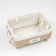 Stellah basket with Country Handles, 370 x 270 x 130 mm, beige