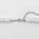 Beads with pearls "Olympia" environment, color silver, 45cm