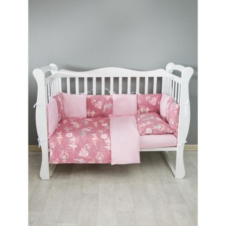 The side in the crib is 12 objects, the color is pink-5