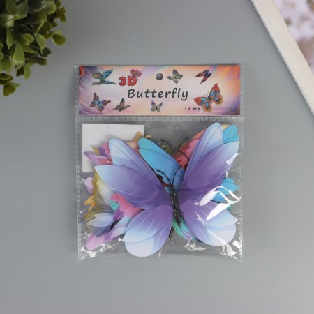 Magnet Plastic "Pilogo butterflies 2D" set 12 pcs-2