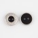 Button, 2 punctures, d = 11 mm, black/silver color