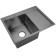 Kitchen sink "RMS" MRK-5851BL-L, mortise, left, thickness 3.0 and 1 mm, dispenser, graphite