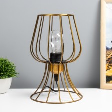 Freight's table lamp E27 40W gold 16x16x23cm Risalux