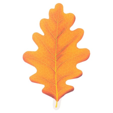 Poster "Oak leaf" yellow, 8x12 cm