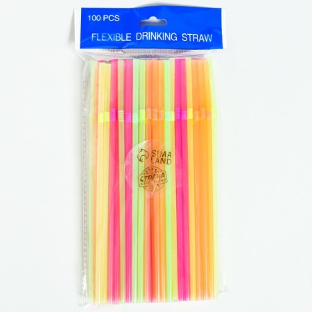 A cocktail tube, plastic, set of 100 pcs.-2