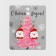 Earrings "Santa Claus", red-white color in gold