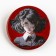 Metal anime icon, “black red” set, d = 38 mm, 4 pcs.