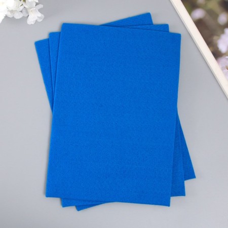 A set of soft felt "Astra" (3 pcs) blue, 3 mm, 400 gr. 20x30 cm-1