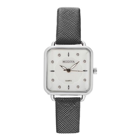 Women's watch, 2.8 x 2.8 cm, black strap-1