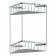 Corner-arc 2-tier sheet 20 cm chrome artwelle