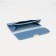 Women's wallet on the button, blue color