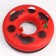 A toy for cats "Mysterious circle - fish", a mouse on a spring and a ball, 23x7 cm, red/gray