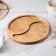 Menzhitsa Round Dolyana "Duet", D = 27 cm, 2 sections, with impregnation, birch