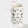 Porcelain share mug "Hummingbird", 380 ml, white color