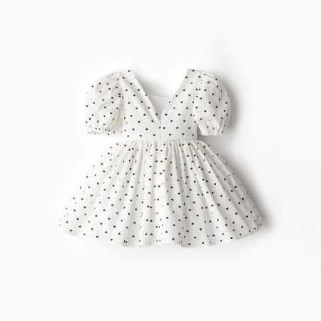 Платье нарядное детское MINAKU: PartyDress, цвет белый, рост 122 см-10