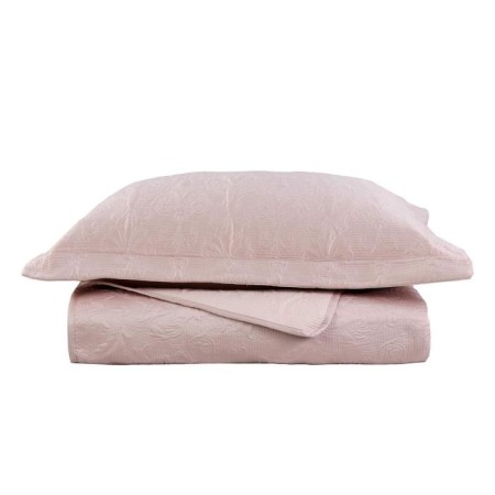 A set with a veil "Arabeska", size 240x260 cm, 50x70 cm - 2 pcs, color caramel-2
