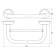 Double rod double 50 cm, chrome, fbs
