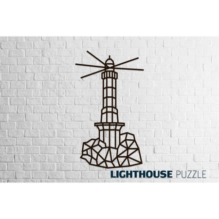 Wall panel made of wood, prefabricated model, Ewa Design, lighthouse-4