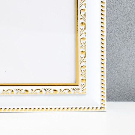 Photo frame plastic "Mira" 40x60 cm white (plastic screen)-1