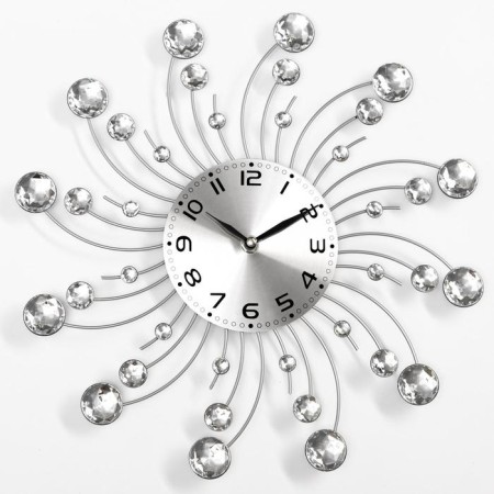 Watching clock, series: openwork, "callifa", smooth move, 33 x 33 cm, d-13 cm