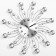 Watching clock, series: openwork, "callifa", smooth move, 33 x 33 cm, d-13 cm