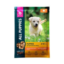 Влажный корм "ALL PUPIES" для щенков, тефтельки с индейкой в соусе, пауч, 85 г