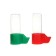 Auto -boat for birds, 55 ml, small (for vertical rods), 40 x 70 x 110 mm, mix of flowers