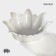 Porcelain salad Magistro "Blanche. Flower ", d = 24 cm, white color