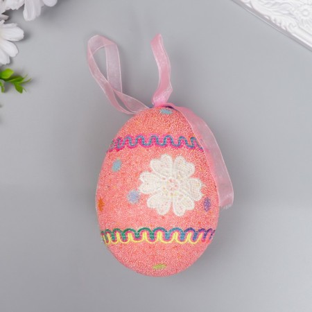 Decor Easter suspension "Egg - sprinkle, bee" mix 13 cm-2