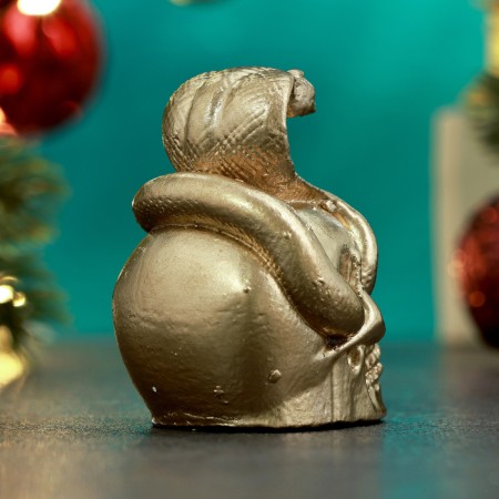 New Year. Symbol 2025. Figure "Snake with a Skull" 6cm-2