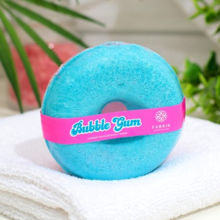 Bubble Gum bath bomb with foam mix, 120 g