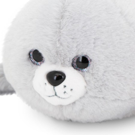 Soft toy "Sea cat", 30 cm, gray color-3
