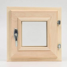 Window - window 30x30 cm transparent double -glazed linden