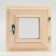Window - window 30x30 cm transparent double -glazed linden