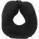 Car pillow, for the neck, "Deluxe", black, with micro-shawls made of polyethylene