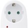 Adapter 1 Nest + 2 USB port on the European fork s/h 16a 230v 3680W ip20 white 27418 6,