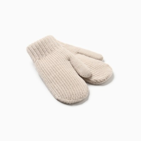 Baby mittens minku, beige color, 19 cm-1