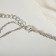 The pendant "Snake" Angel, white color in silver, l = 45 cm